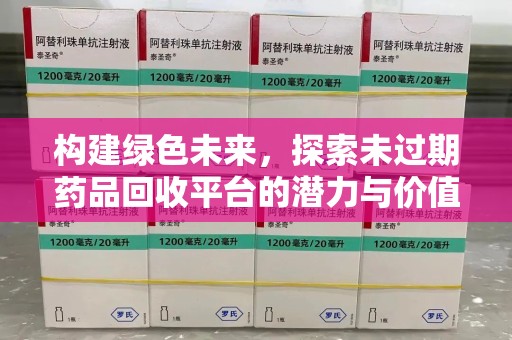 中山构建绿色未来，探索未过期药品回收平台的潜力与价值